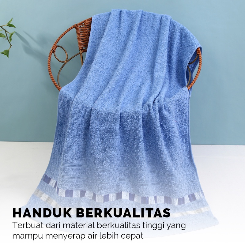 Handuk Mandi Dewasa Premium Jumbo Size 70x140cm Katun Lembut Tebal Perlengkapan Mandi Rumah Tangga Import - H12-N - ComfortHomes