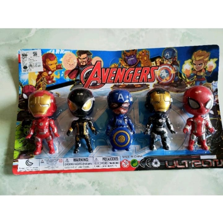 Mainan Anak Robot Karakter Avengers 528 6 /Mainan Anak Miniatur Robot Avengers