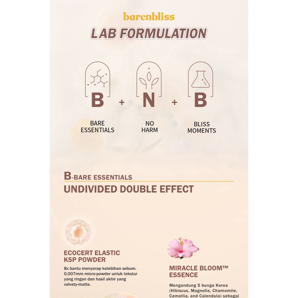 [BPOM] [100% ORI&amp;READY]BNB barenbliss Korean Bloomatte Fine to Refine Compact Powder 「24H oil control」Bedak Padat