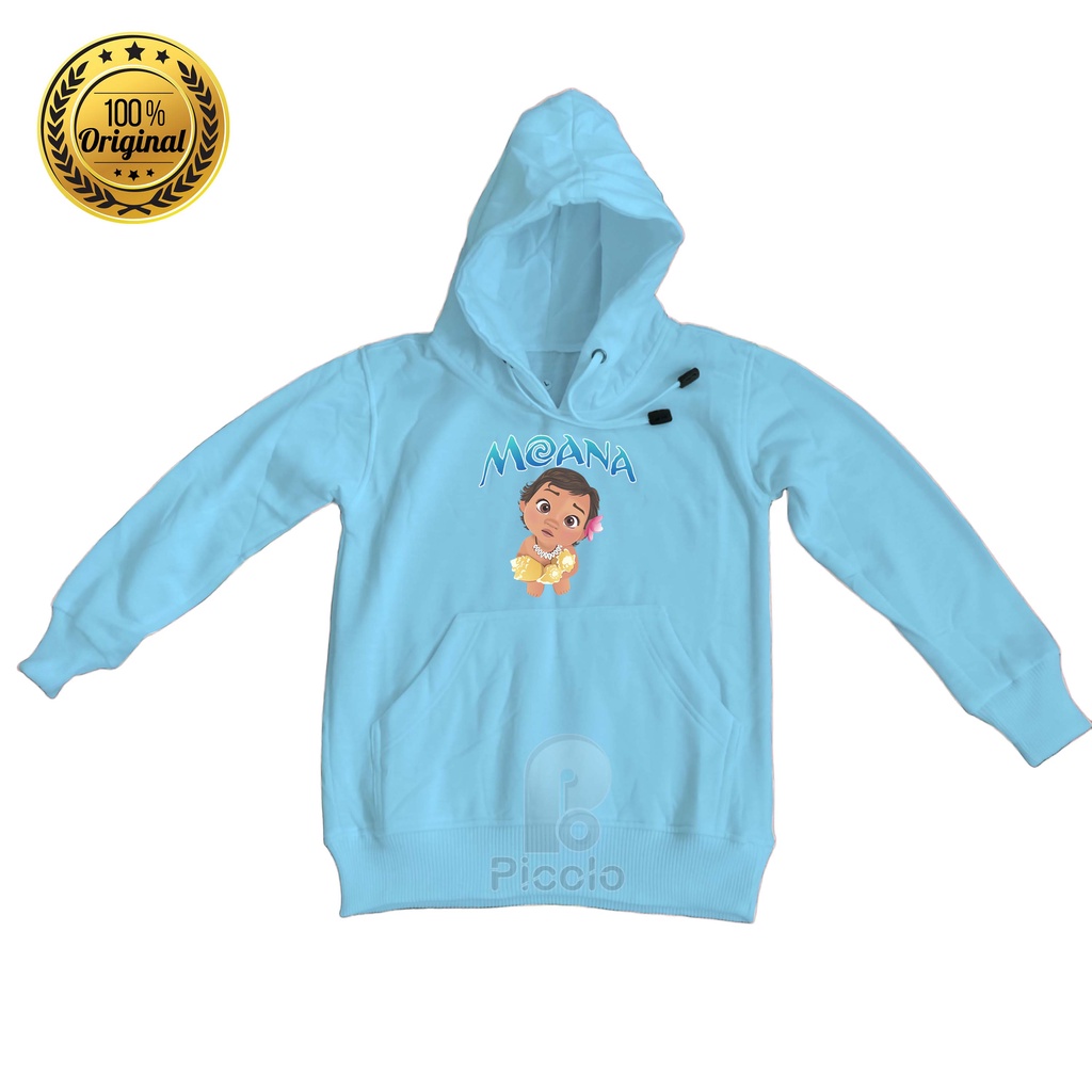 SWEATER HOODIE ANAK PEREMPUAN MOTIF KARAKTER DISNEY MOANA