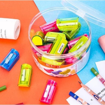 Peruncing Deli Neon Pencil Sharpener 0545