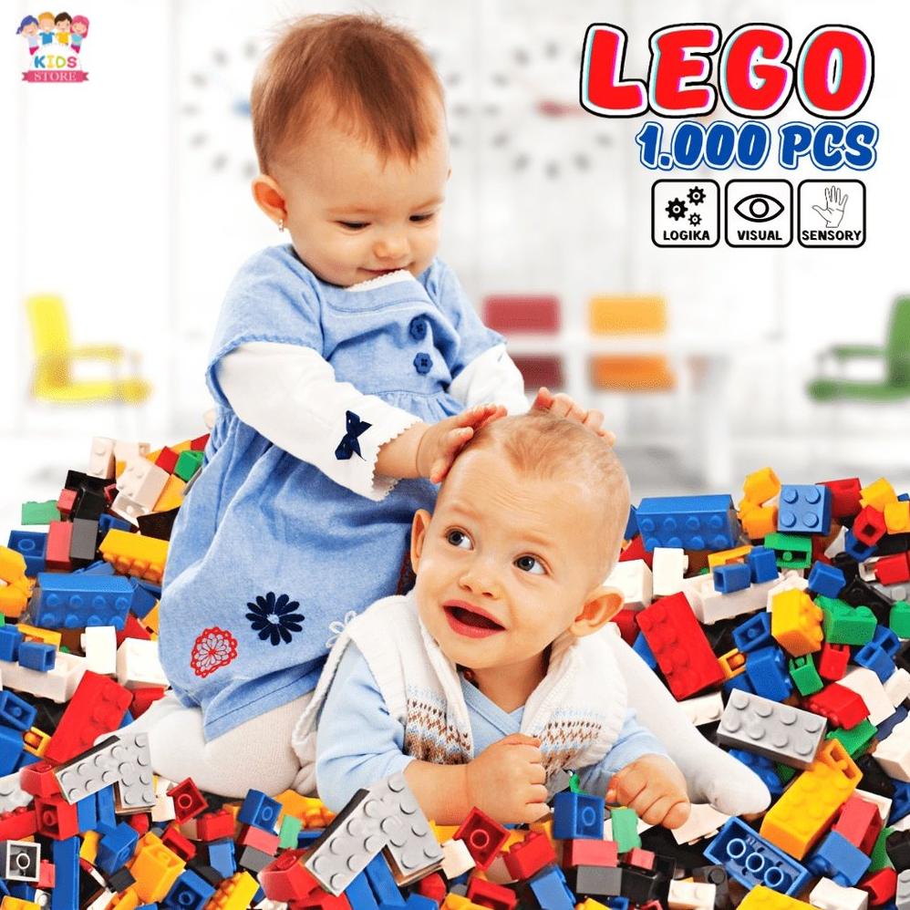 Lego 1000 Pcs | Mainan Anak Laki Laki 3 4 5 6 Tahun | Lego Block Besar Mainan Edukasi | Mainan Cowok