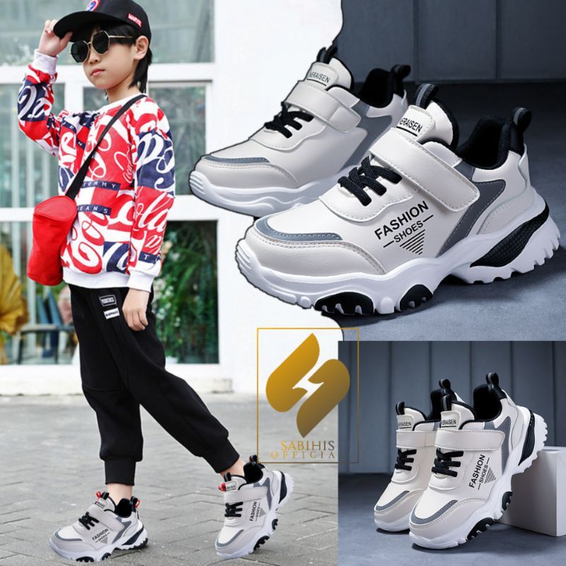 sepatu sneakers anak sekolah tk SD-SMP remaja laki-laki cowok perempuan cewek terbaru jogging kekini