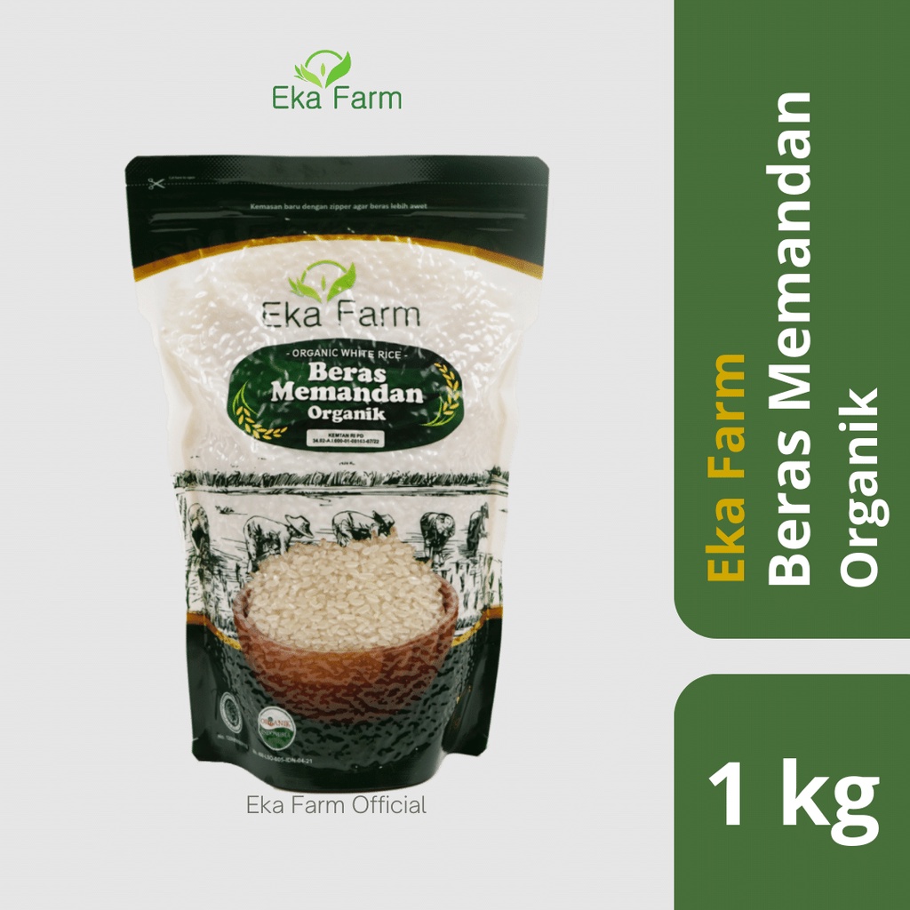 

Eka Farm - Beras Pandan Wangi Memandan Organik Kemasan Vakum 1kg