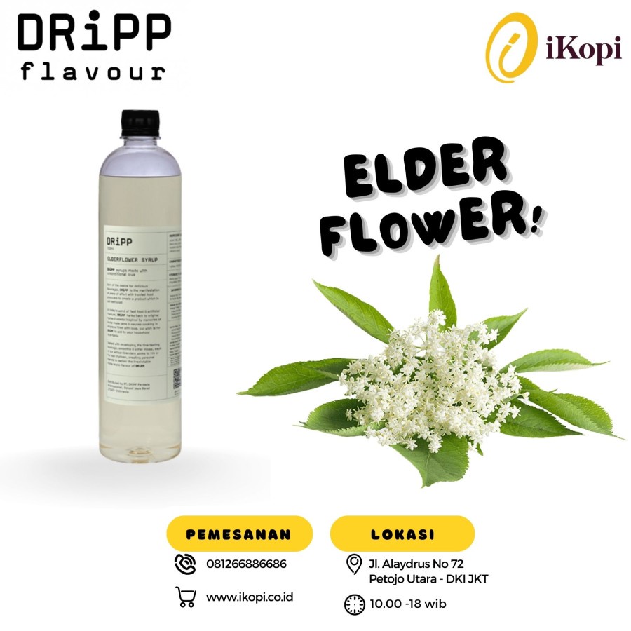 

Dripp Flavour Sirup Premium Rasa Elderflower