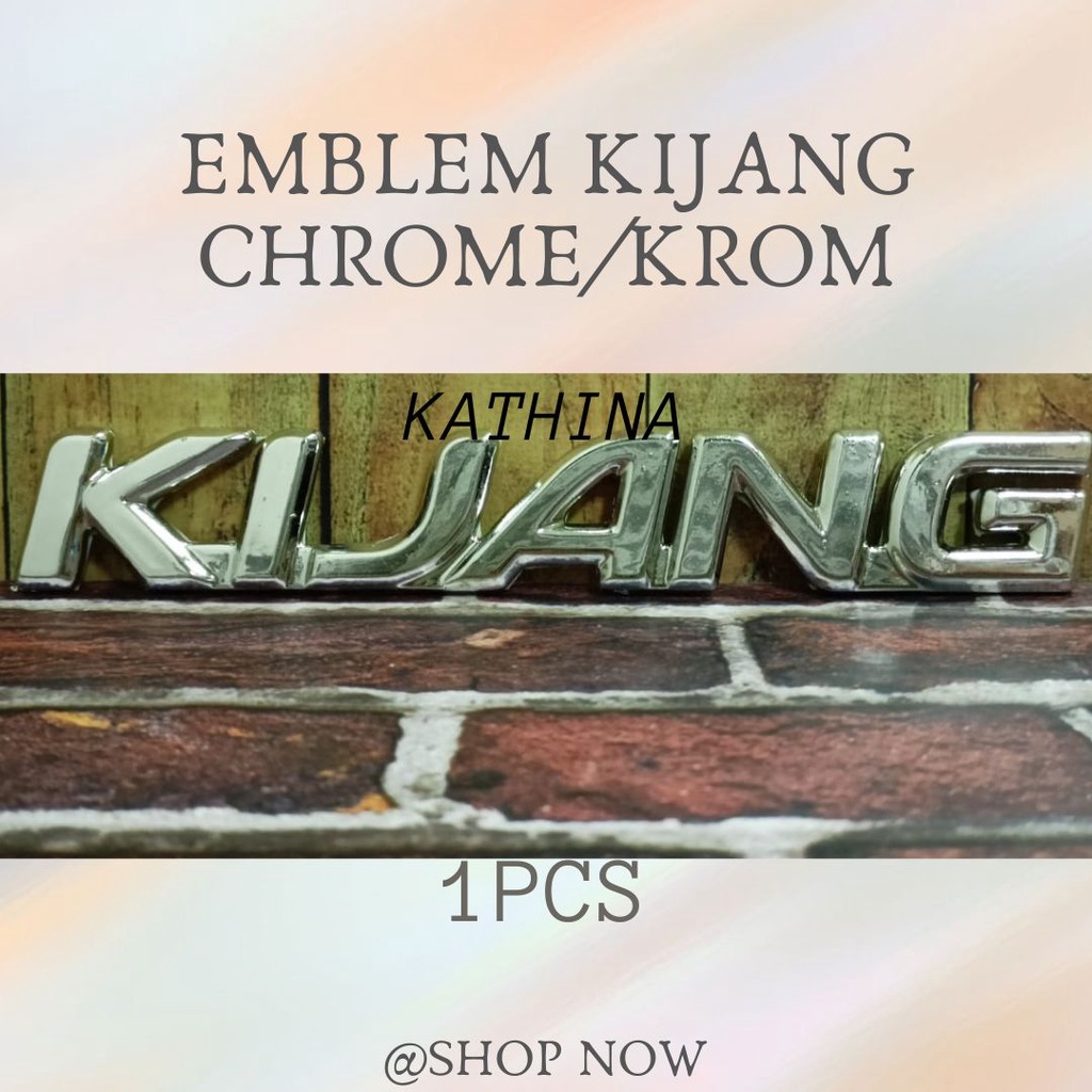 Emblem Logo Kijang Mobil Kijang Kapsul Chrome