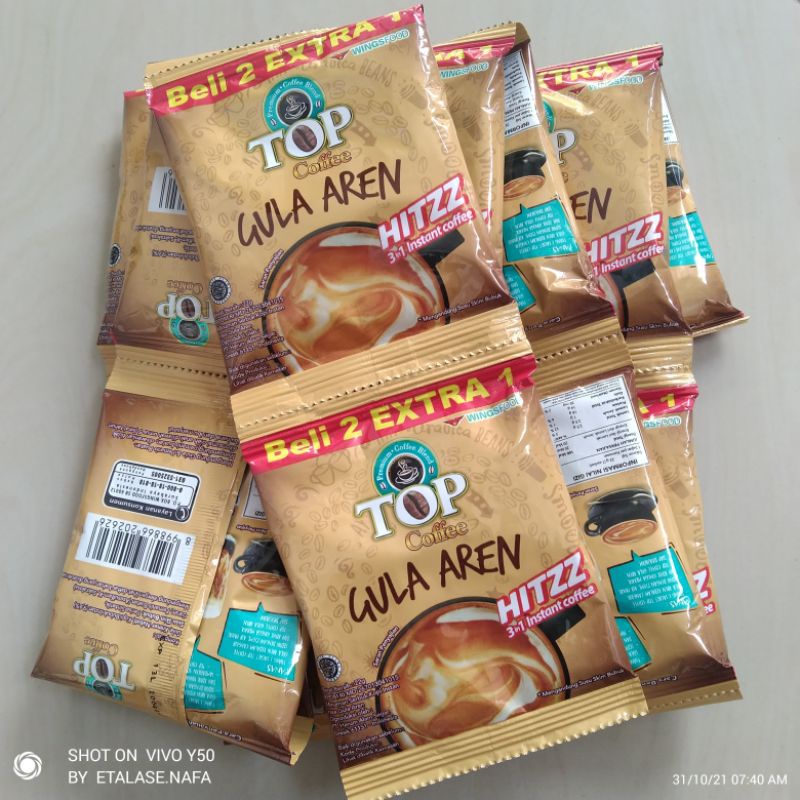 

Promo Kopi Instan Cofe Bubuk Top Gula Aren Harga Per Pcs