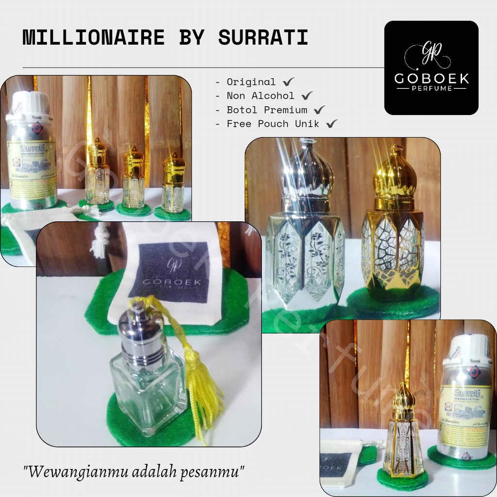 Millionaire By Surrati Non Alkohol - Botol Premium Unik