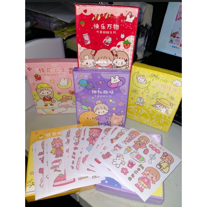 STICKER MOMO WATERPROOF ISI 100 LEMBAR PER BOX-ZAUMO RANDOM/50 PCS