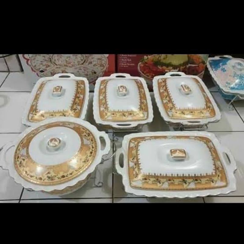 Prasmanan Set Wadah Saji Vicenza Camelia