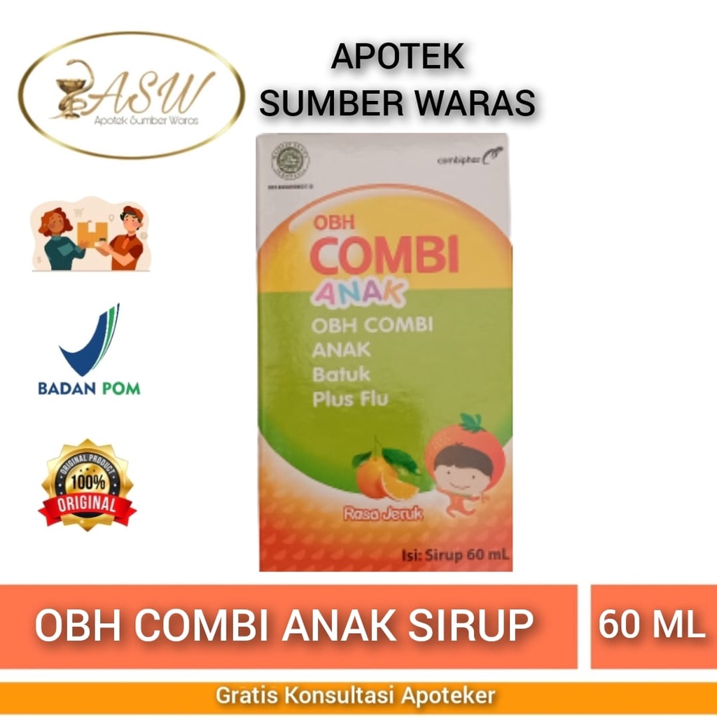 OBH COMBI ANAK JERUK SIRUP 60 ML / OBAT BATUK & PILEK