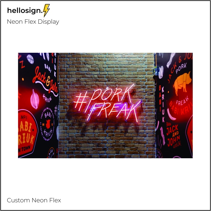 Custom LED Neon Sign/Neon Flex | Neon Flex Akrilik | Sign LED Warna