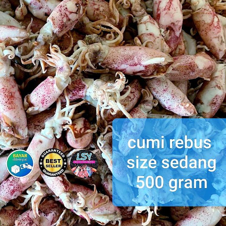 

♠ ikan asin Cumi rebus/ sotong rebus size sedang 500gr ♔