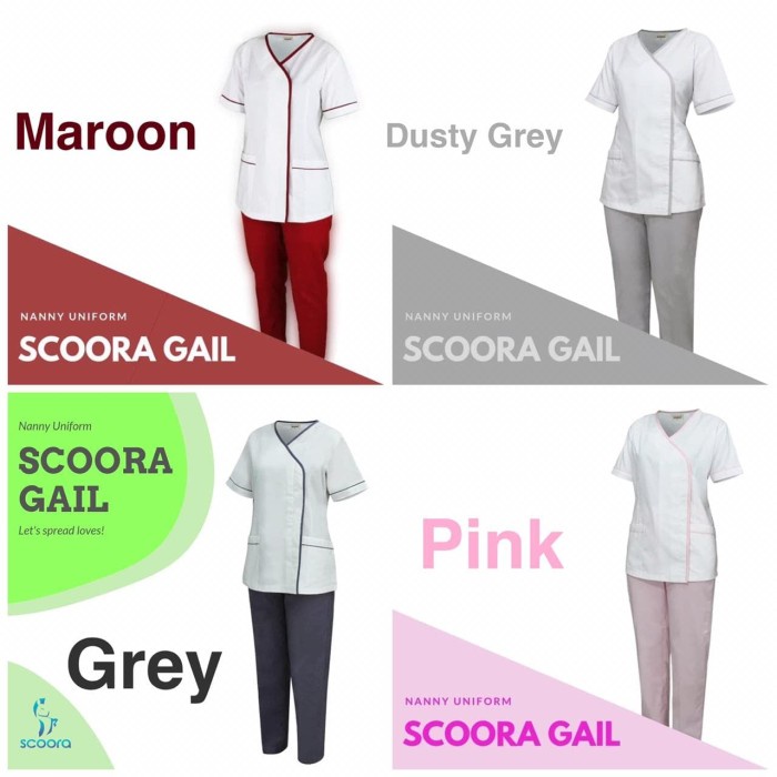 Baju Suster Scoora Freya Nanny - Baju Suster - Gail Dusty XL(R1F2) baju suster baby sitter baju sera
