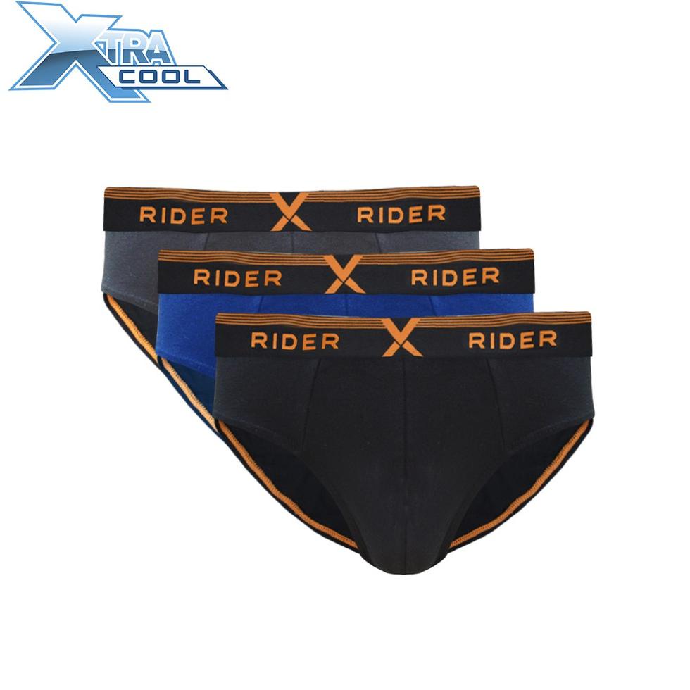 TREN TERBARU Rider Xtracool R881B Celana Dalam Pria Mini Brief (3 Pcs in 1 Box)