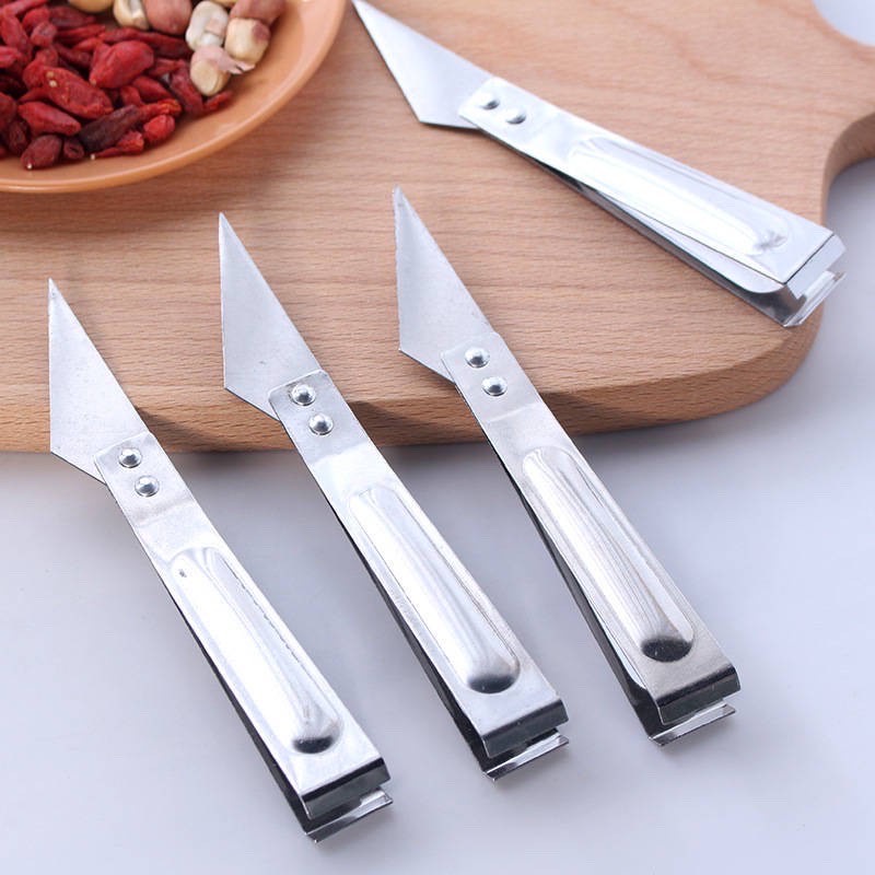 Pinset Pencabut Bulu Ayam Tulang Ikan / Pinset 2in1 Stainless Steel