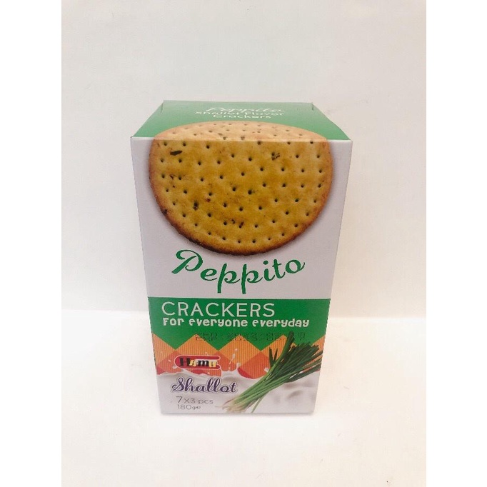 

Peppito Crackers Box 180g Shallot Flavor