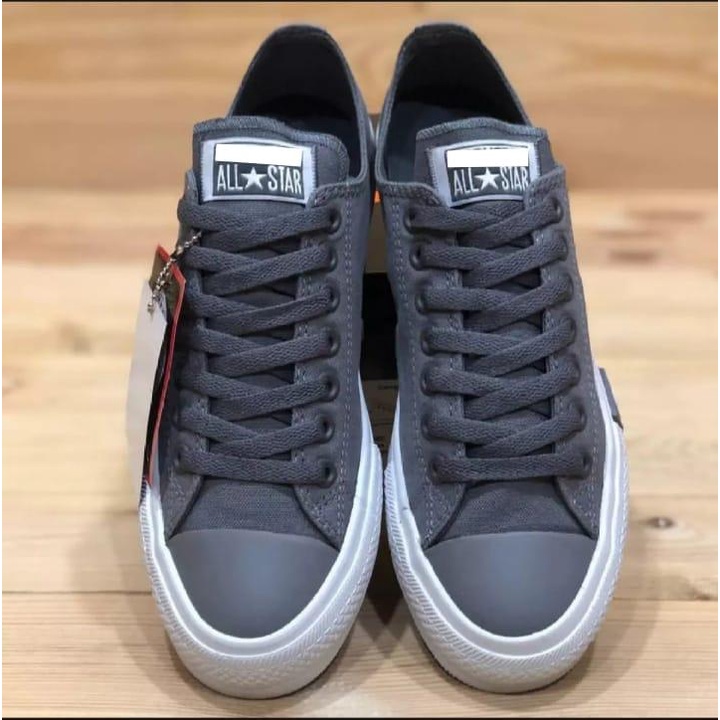 Supplier Sepatu converse Alstar Pria Wanita flash / petir low Grey Black Ct