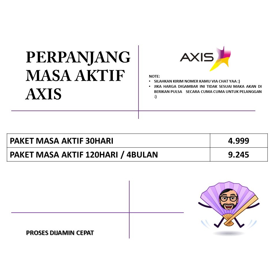 PERPANJANG MASA AKTIF AXIS