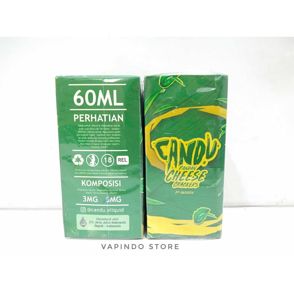 NIC 6MG CANDU V5 PANDAN CHEESE CRACKERS 60ML BY AWKARIN