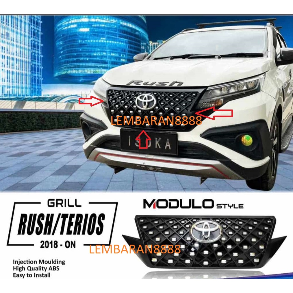 Grill depan bumper rush terios 2018 Up