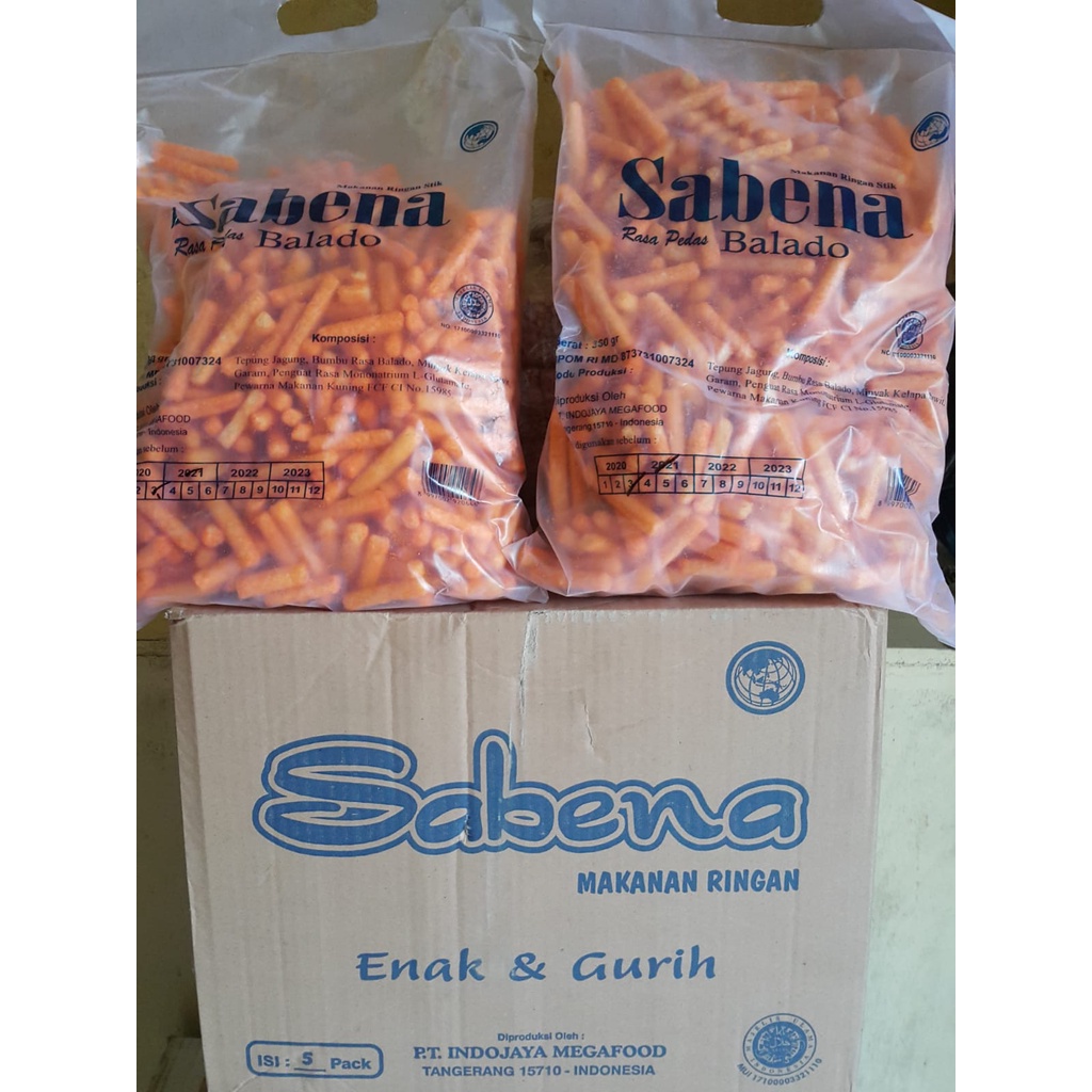 

Sabena Cemilan Stick Stik Balado Rasa Balado Snack Gurih