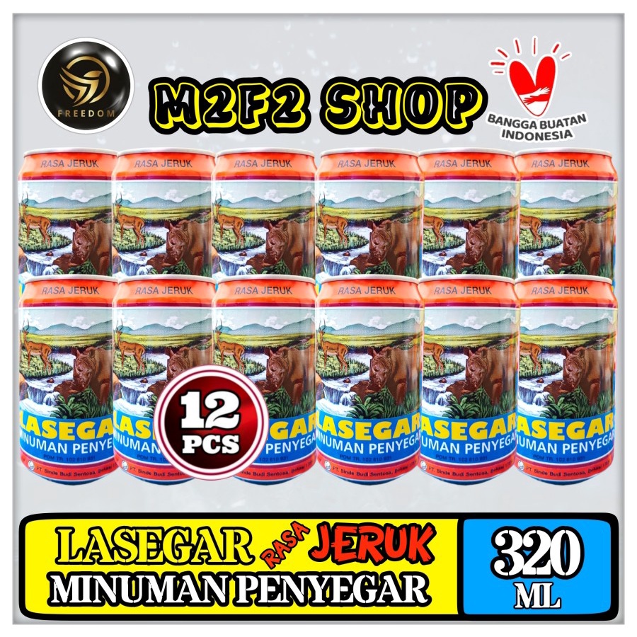 

LASEGAR Minuman Larutan Penyegar Rasa Jeruk Orange Kaleng - 320 ml (Kemasan 12 Pcs)