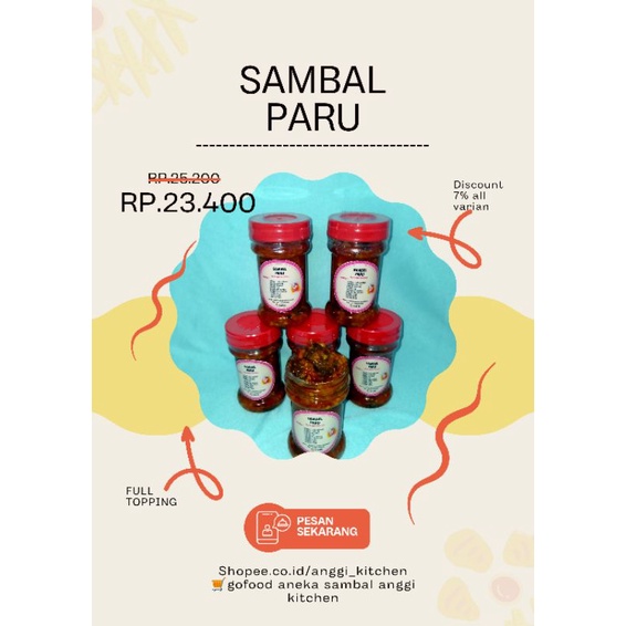 

SAMBAL PARU JONTOR SUPER EMPUK TIDAK BAU AMIS