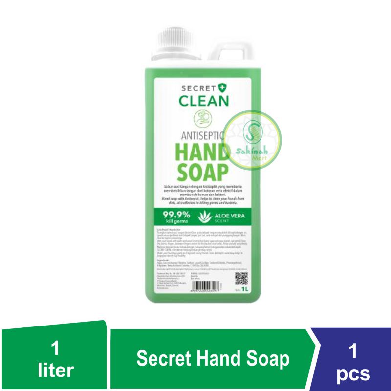 Secret Clean Hand Soap Antiseptic ALOEVERA 1000ml