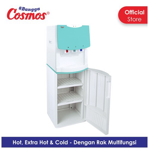 COSMOS Dispenser CWD-5603 3 Keran / Kran Air Panas, Segar dan Dingin dengan Rak Multifungsi [XP]