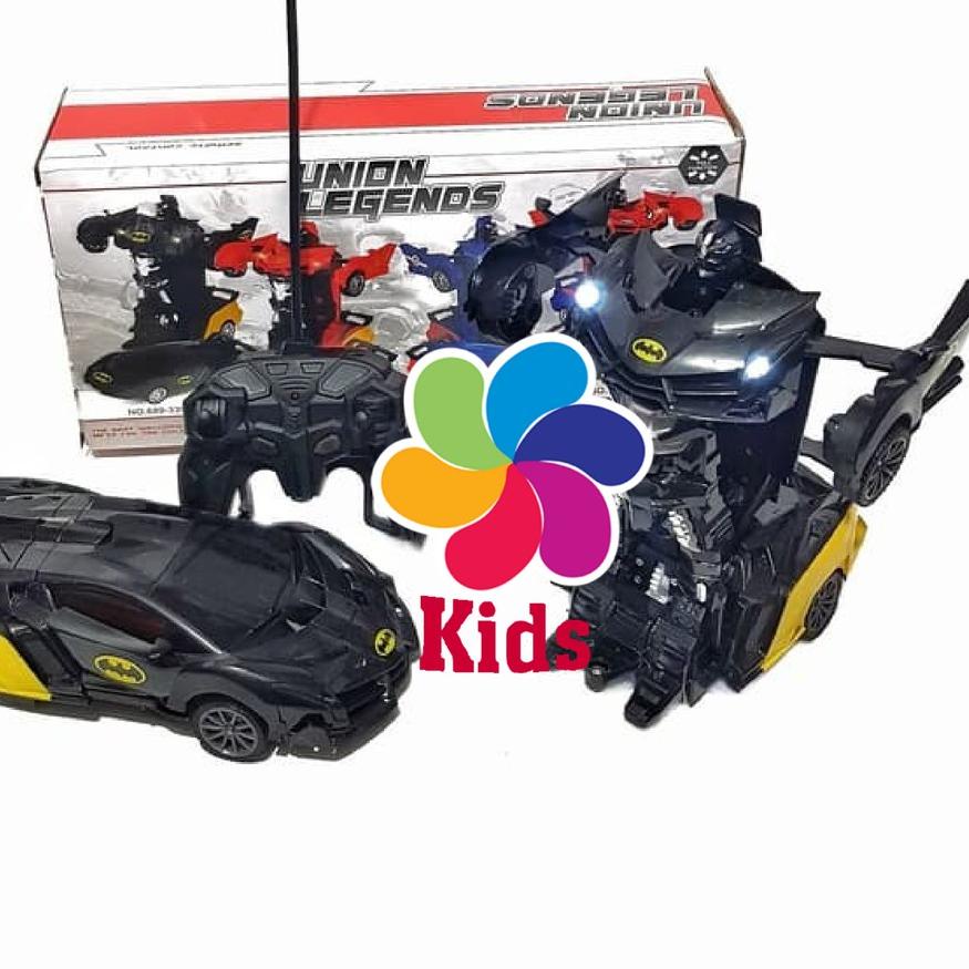 ۞ MOBIL RC BATMAN TRANSFORMING ROBOT - MOBIL REMOTE CONTROL - MAINAN ANAK MOBIL RC SPIDERMAN IRONMAN