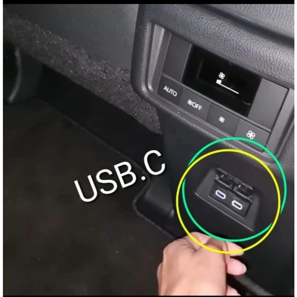 Kabel Type c to usb c Fast Charging 5A for Bmw Mercedes benz pajero sport ionix creta Crv Hrv