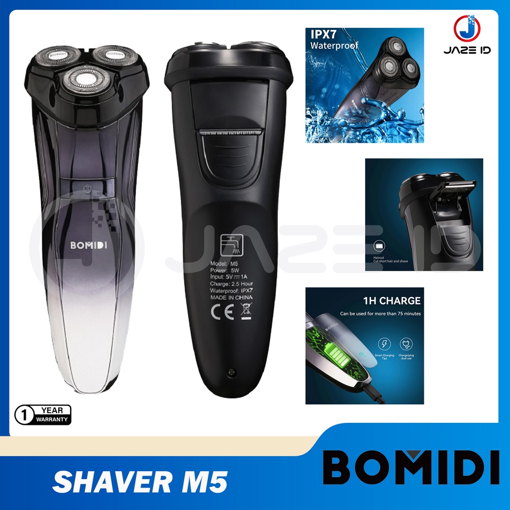 BOMIDI M5 Alat Cukur Rambut Kumis Jenggot Shaver Electric Elektrik