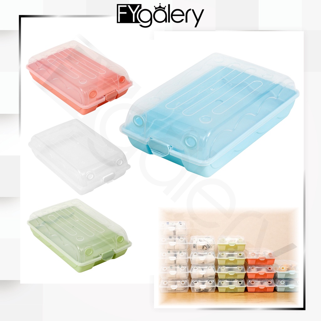 FYGALERY HL0199 Kotak Tempat Penyimpanan Sepatu Transparan Premium Tebal Besar Sneaker Storage Plastik Murah