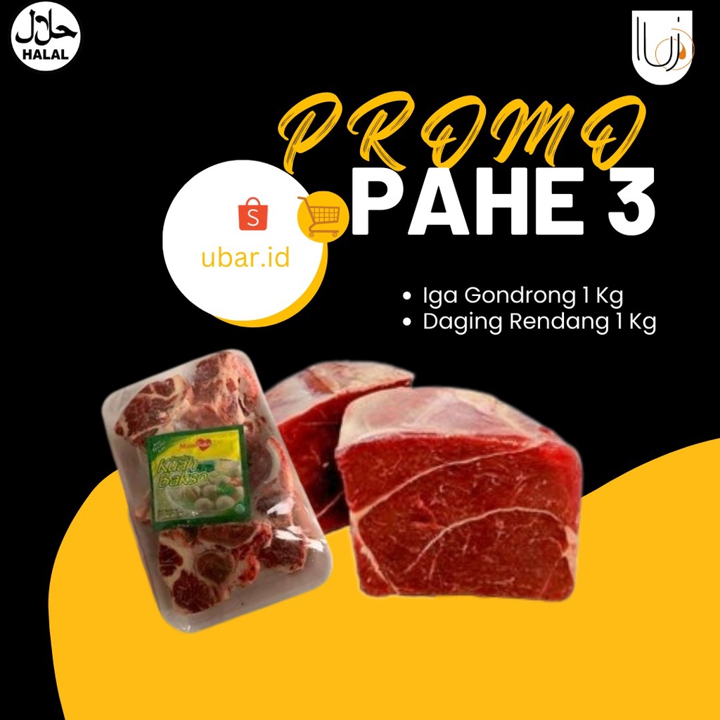 

DAGING RENDANG 1KG & IGA GONDRONG 1KG