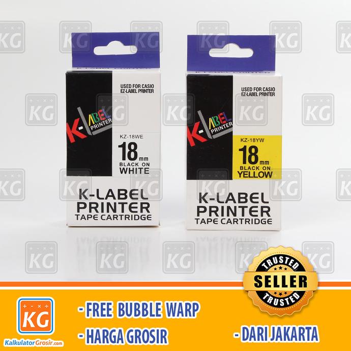 

Kertas K Label Printer EZ Label 18 MM Compatible Casio Tape Cartridge