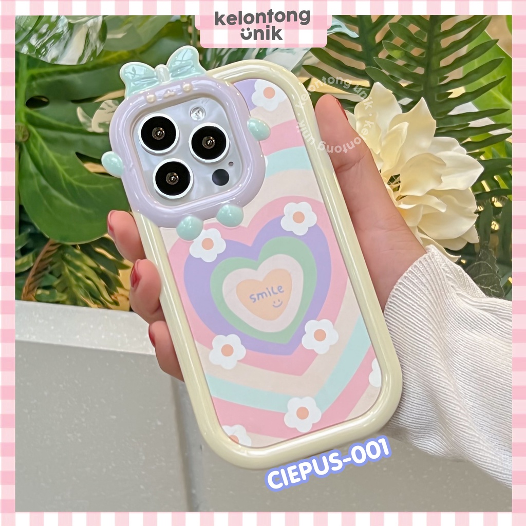 For iPhone - Smile Little Monster 2in1 Soft Case