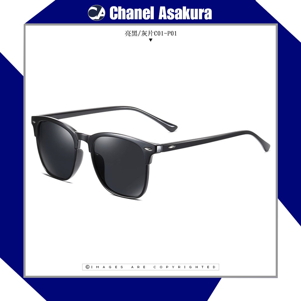 Kacamata Frame Classic Polarized Sunglasses UV400 - 3323