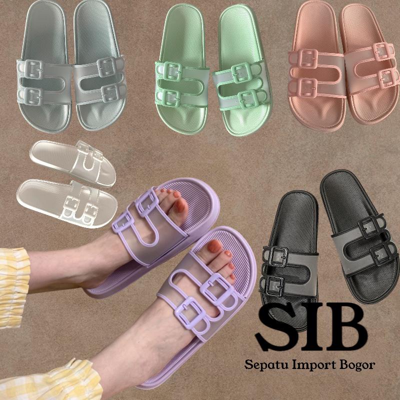 PROMO TERBATAS !!! IMPORT BUKAN LOKAL Sandal Wanita Selop karet Jelly Import Willona N202 / Sendal Karet Oudoor Indoor Bagus Anti Slip Anti Licin