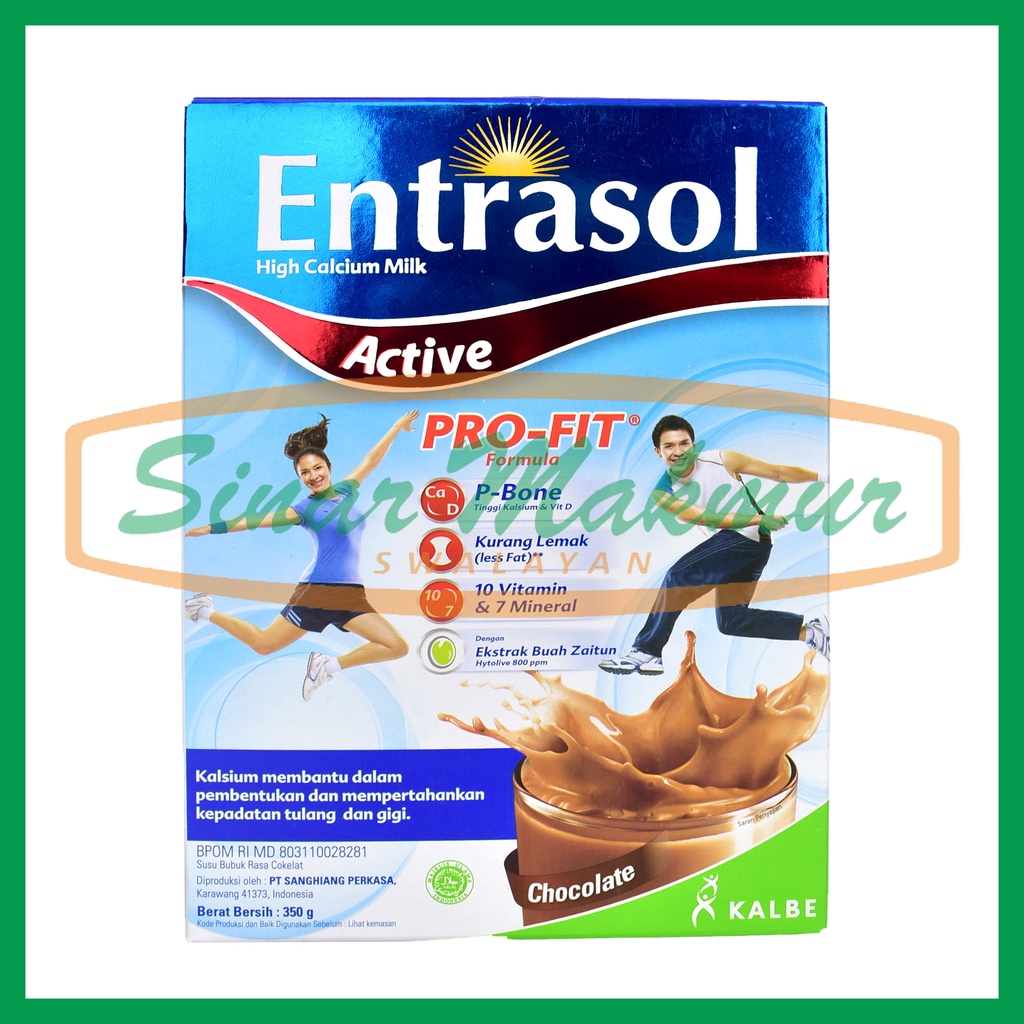 

Entrasol Active 350gr Chocolate/Vailla/Mochaccino