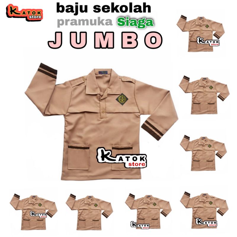 Baju Pramuka Siaga Jumbo Seragam Sekolah SD Lengan Panjang