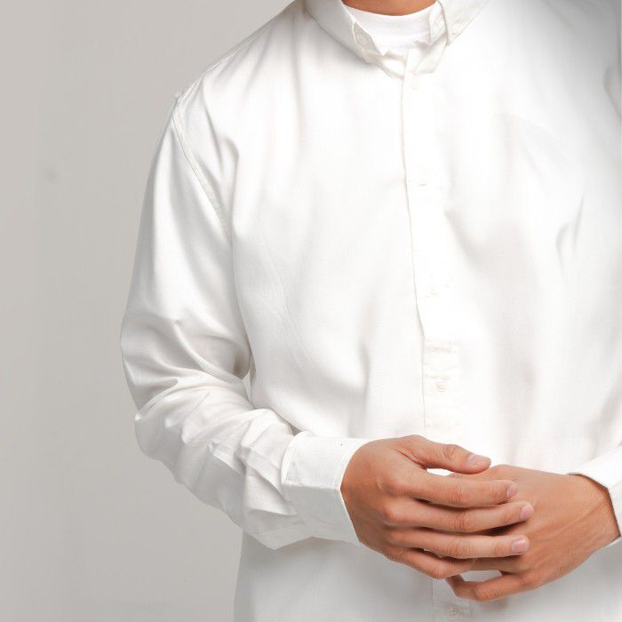 ORCA Kemeja Panjang Nova Basic Shirt White