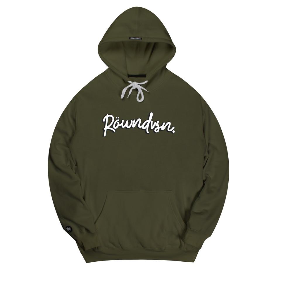 PALING DIMINATI Rown Division Official Pullover Hoodie Green Army - Rowndvsn Jaket Trippers Hijau Ar