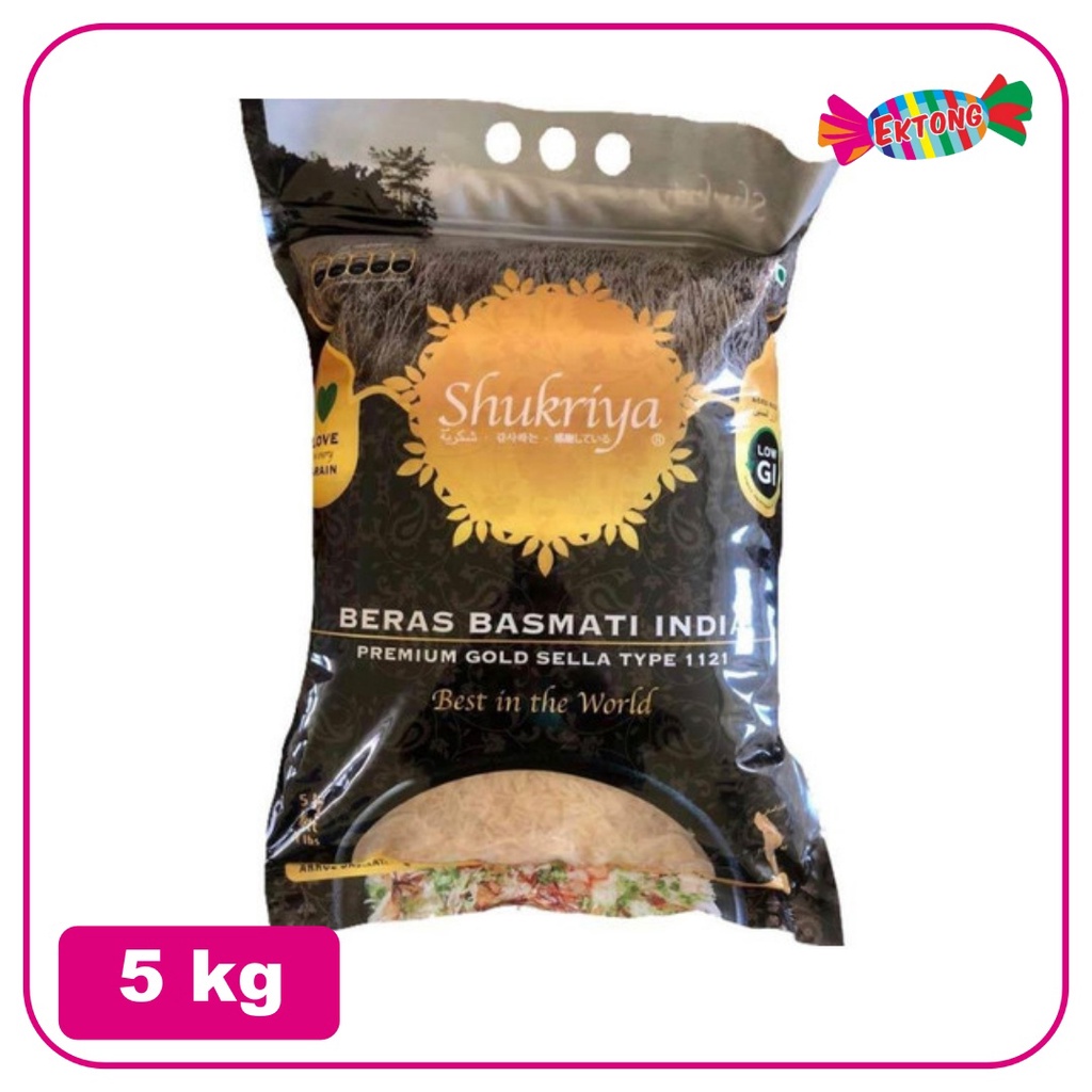 

SHUKRIYA BERAS BASMATI INDIA ( PACKING ORI ) 5kg