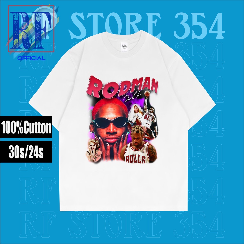 TSHIRT | OVERSIZE | kaos baju DENNIS RODMAN | DENIS tshirt poster vintage redbull player basketball 