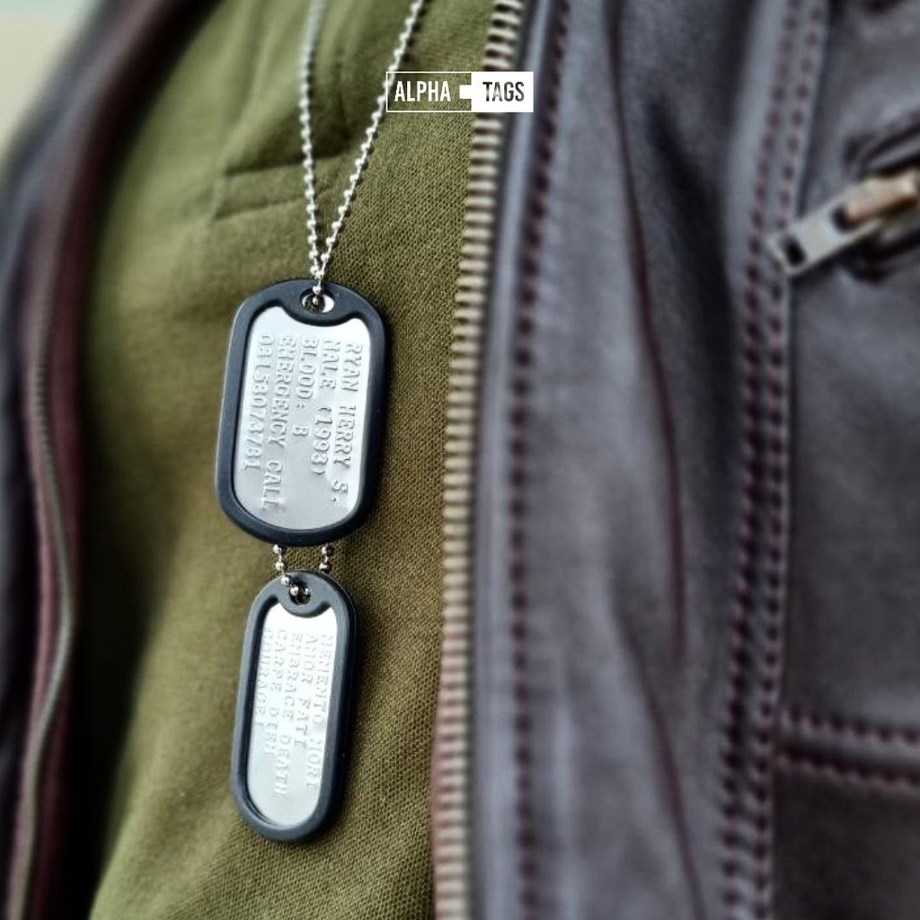 Dog Tag - Kalung Militer - Kalung Identitas Custom Made in USA