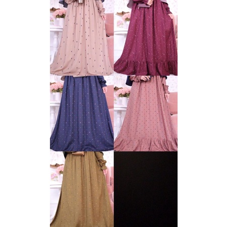Anika Tan Cenna Darkblue Verna Sangria Kayra Dustypink Navy Evra Olive Nightgown M L XL Jumbo Ditsy 