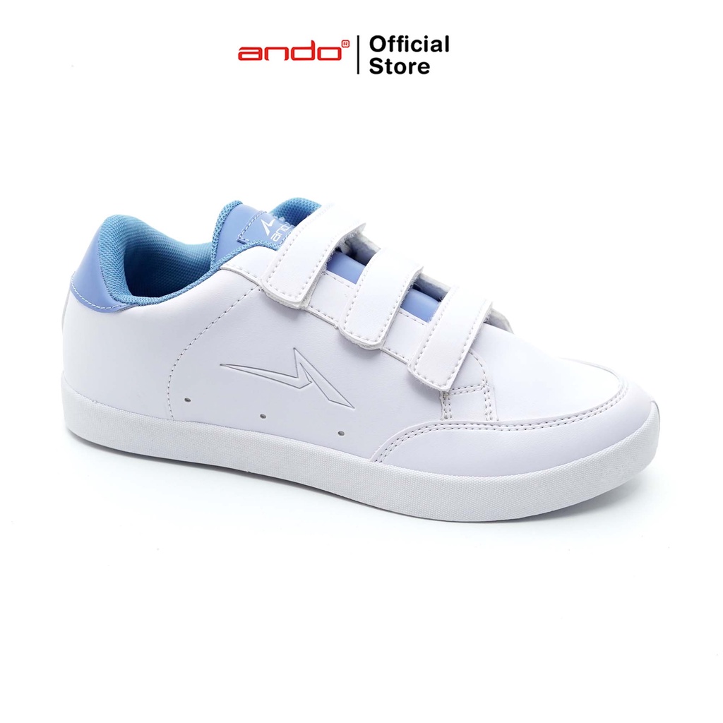 Ando Official Sepatu Layya V Wanita Dewasa - Putih/Biru Muda