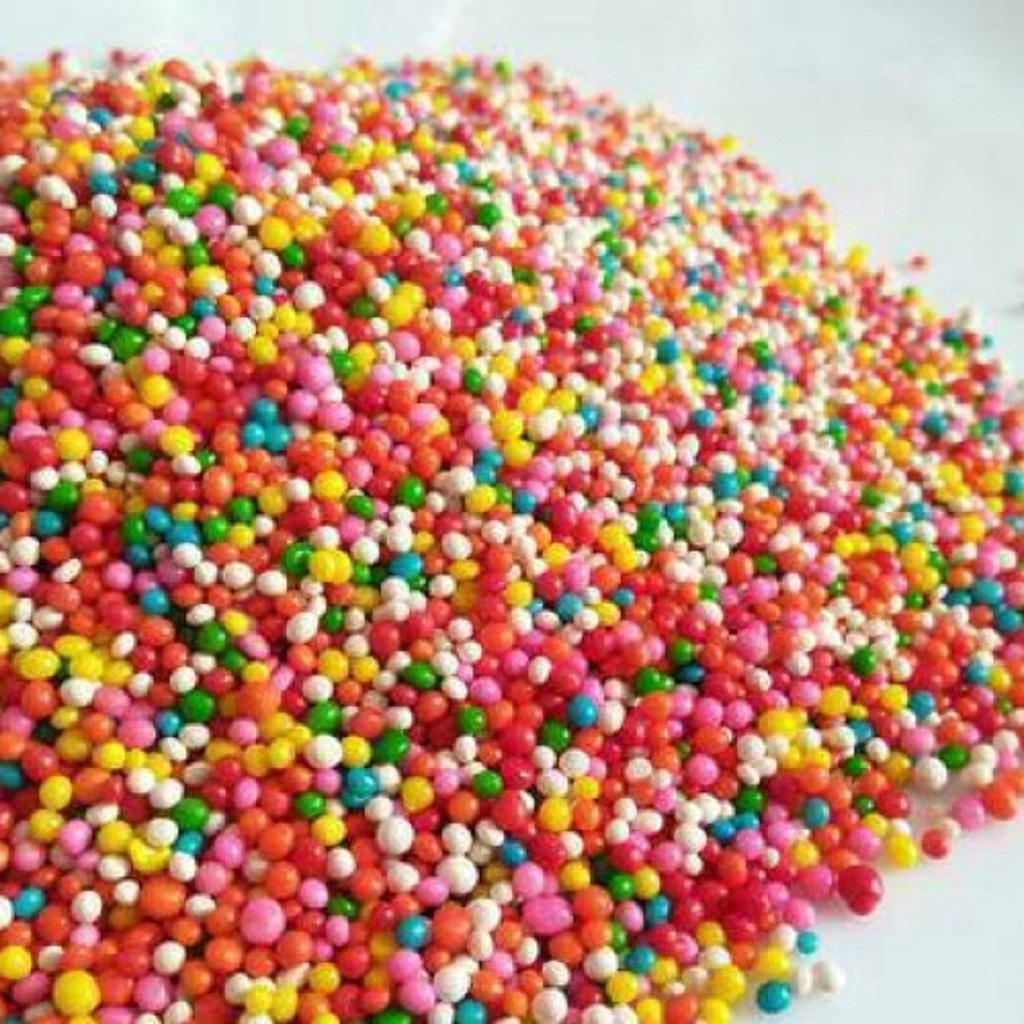 

Trimit Sprinkles Rainbow topping taburan minuman cakes 100 gr