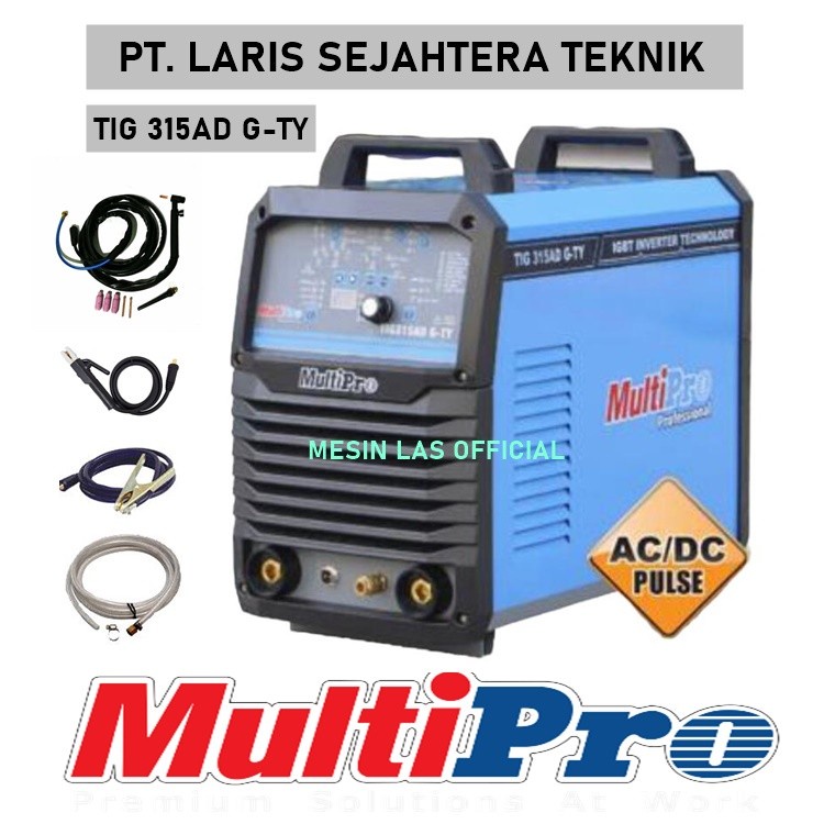 Mesin Las Argon Multipro TIG 315 AD G-TY Mesin Las TIG 315 AC-DC Pulse